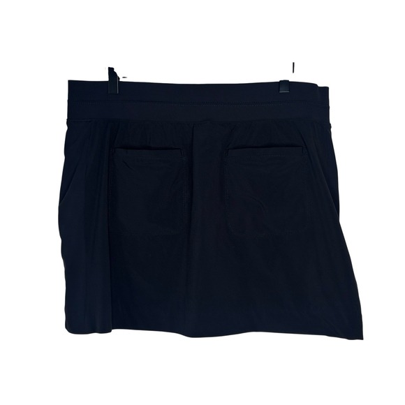 ATHLETA Brooklyn Heights Skort 16.5" Jupe Black Golf Tennis Pickleball Sz 16 1X - Picture 5 of 9